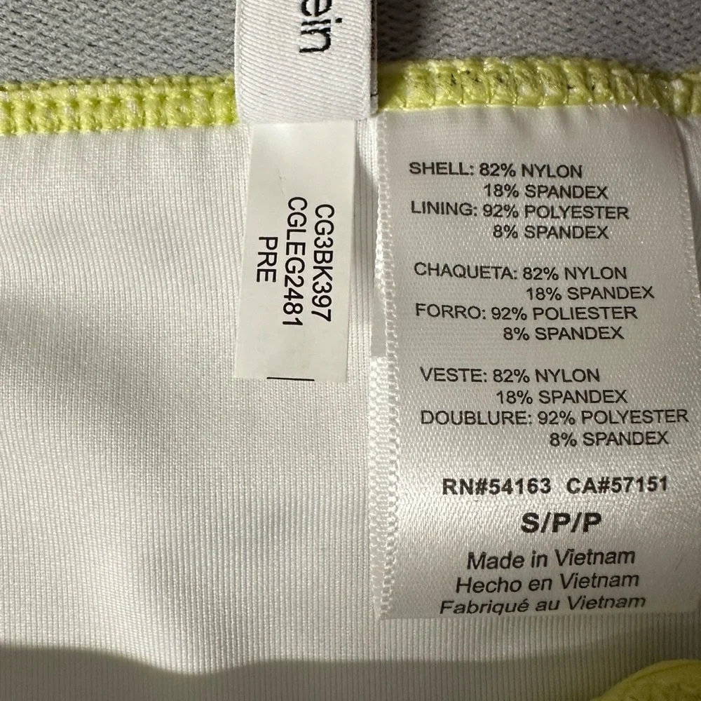 Calvin Klein Silky Rib Bikini Bottom Pear Logo Waistband Small